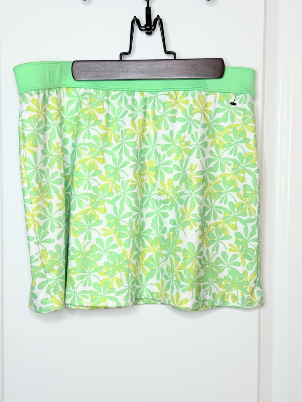 Wimbledon Tennis Skirt Womens Small Green Floral Athletic Golf Pickleball